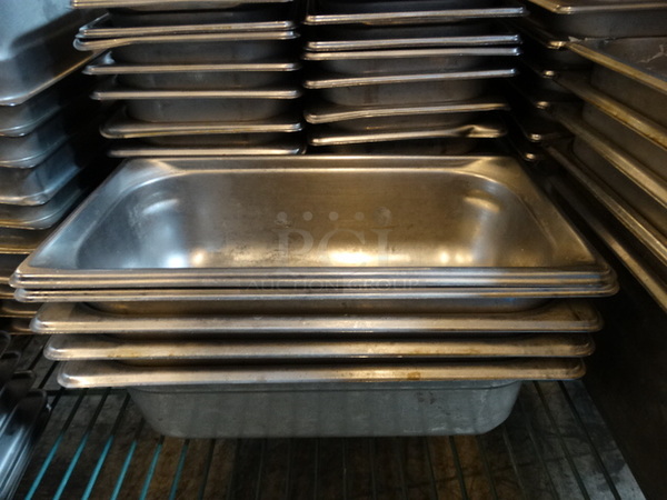 10 Stainless Steel 1/3 Size Drop In Bins. 1/3x4. 10 Times Your Bid!