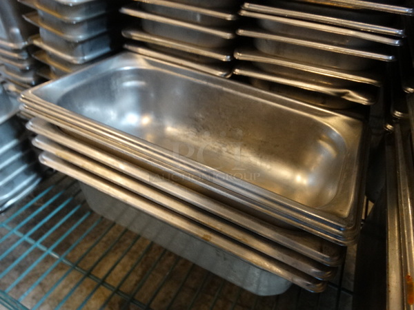 10 Stainless Steel 1/3 Size Drop In Bins. 1/3x4. 10 Times Your Bid! - Image 2 of 3