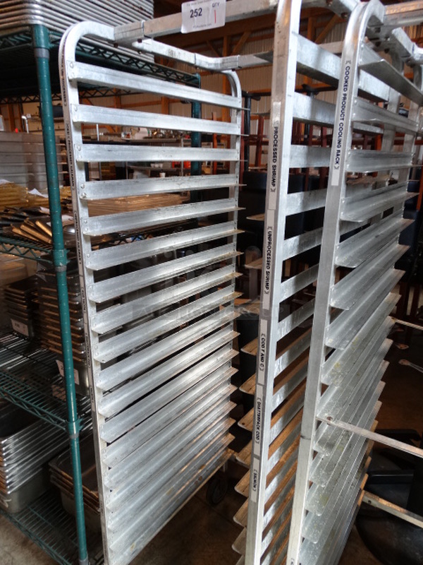 Metal Commercial Pan Transport on Commercial Casters. 20.5x26x69 - Image 2 of 3