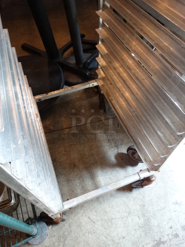 Metal Commercial Pan Transport on Commercial Casters. 20.5x26x69 - Image 3 of 3