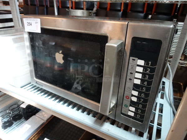 Amana Stainless Steel Commercial Countertop Microwave Oven. 22x18x14 - Image 2 of 6