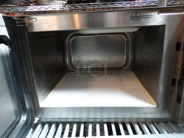 Amana Stainless Steel Commercial Countertop Microwave Oven. 22x18x14 - Image 4 of 6