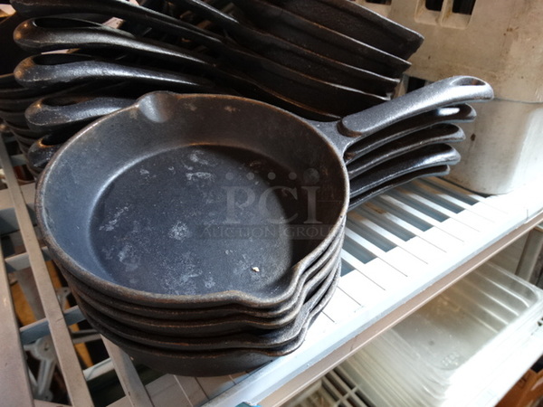 10 Cast Iron Skillets. 13x7.5x1.5. 10 Times Your Bid!