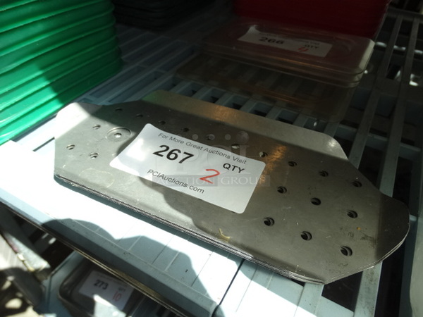 2 Stainless Steel Straining Insert for 1/3 Size Drop In Bin. 2 Times Your Bid! - Image 3 of 3