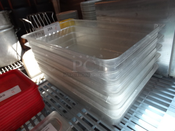 5 Poly Clear Full Size Drop In Bins. 1/1x4, 1/1x6. 5 Times Your Bid! - Image 2 of 3