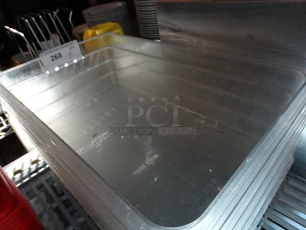 5 Poly Clear Full Size Drop In Bins. 1/1x4, 1/1x6. 5 Times Your Bid! - Image 3 of 3