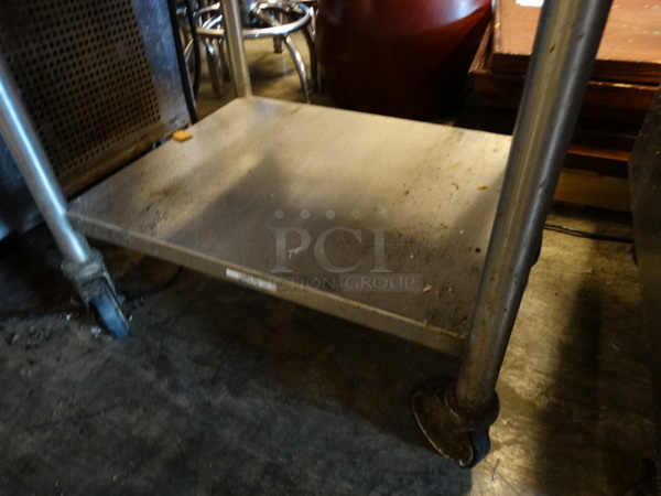 Stainless Steel Commercial Table w/ Metal Undershelf on Commercial Casters. 36x30x40 - Image 3 of 3