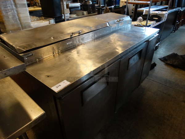NICE! 2006 True Model TPP-67 Stainless Steel Commercial Pizza Prep Table on Commercial Casters. 115 Volts, 1 Phase. 67x32x42. Tested and Working! - Image 3 of 8
