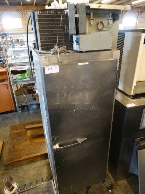 NICE! McCall Model 4-4020F Stainless Steel Commercial Single Door Reach In Freezer on Commercial Casters. 115 Volts, 1 Phase. 28x36x84. Tested and Working! - Image 3 of 6