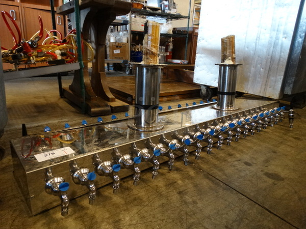 Stainless Steel Commercial 40 Tap Beer Tower. 62x18x21 - Image 1 of 6