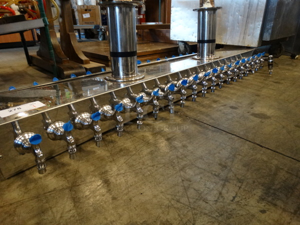 Stainless Steel Commercial 40 Tap Beer Tower. 62x18x21 - Image 2 of 6