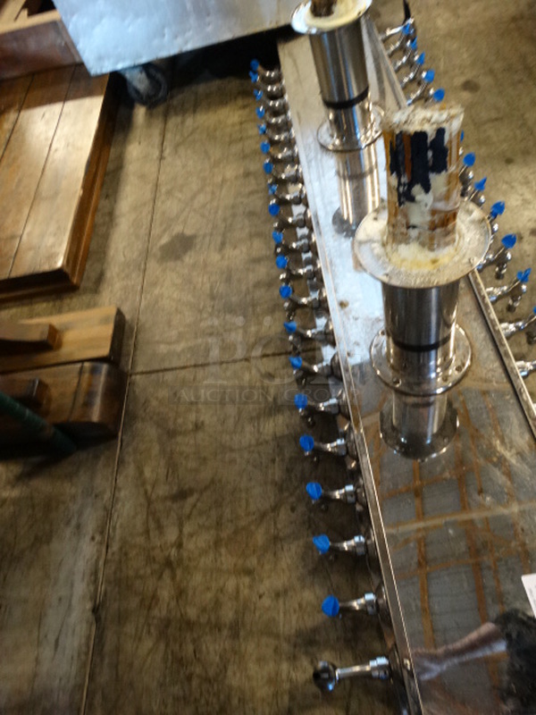 Stainless Steel Commercial 40 Tap Beer Tower. 62x18x21 - Image 3 of 6