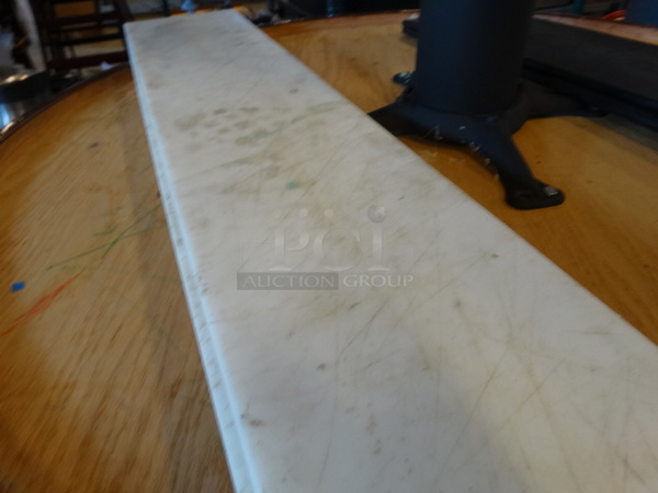 2 White Cutting Boards. 50x8x0.5. 2 Times Your Bid!  - Image 2 of 2