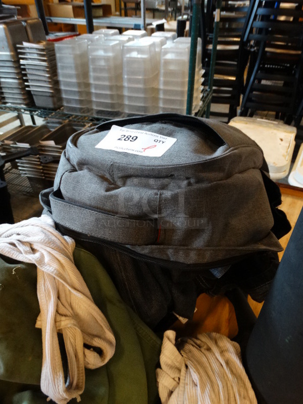 All One Money! Lot of Gray Backpack and Various Clothes!  - Image 3 of 3