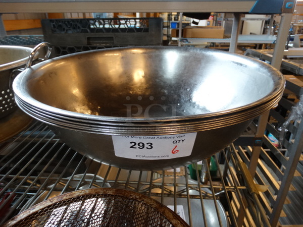 6 Metal Bowls. 19x19x5.5. 6 Times Your Bid! - Image 1 of 3