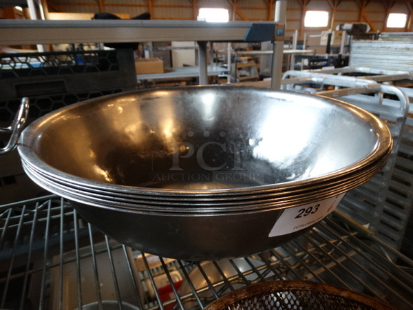 6 Metal Bowls. 19x19x5.5. 6 Times Your Bid! - Image 2 of 3