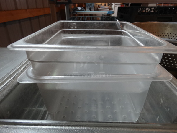 3 Poly Clear Bins. Includes 1/2x6. 3 Times Your Bid! - Image 2 of 3