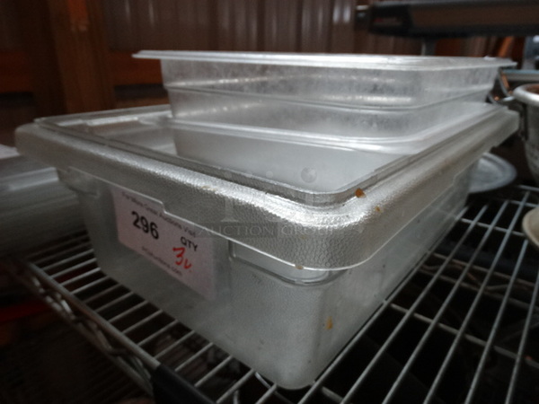 3 Poly Clear Bins. Includes 1/2x6. 3 Times Your Bid! - Image 3 of 3