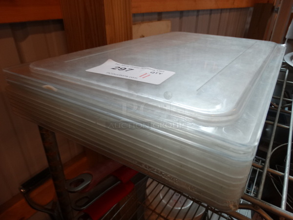 11 Poly Clear Full Size Drop In Bin Lids. 11 Times Your Bid! - Image 2 of 3