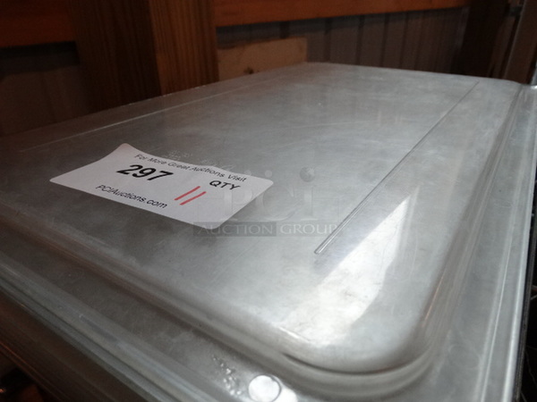 11 Poly Clear Full Size Drop In Bin Lids. 11 Times Your Bid! - Image 3 of 3