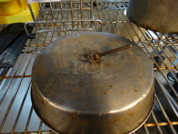2 Metal Dome Lids. 9.5x9.5x3. 2 Times Your Bid! - Image 3 of 3
