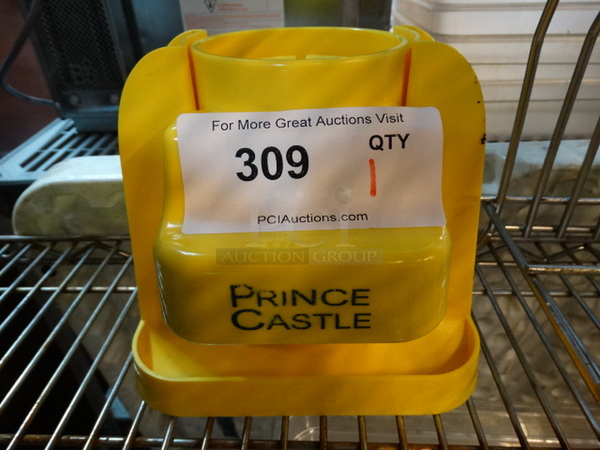 Prince Castle Yellow Poly Wedger. 8x8x7