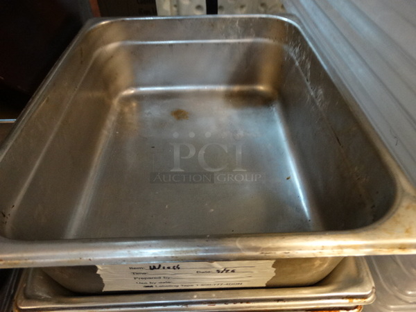 11 Stainless Steel 1/2 Size Drop In Bins. 1/2x4. 11 Times Your Bid! - Image 2 of 2