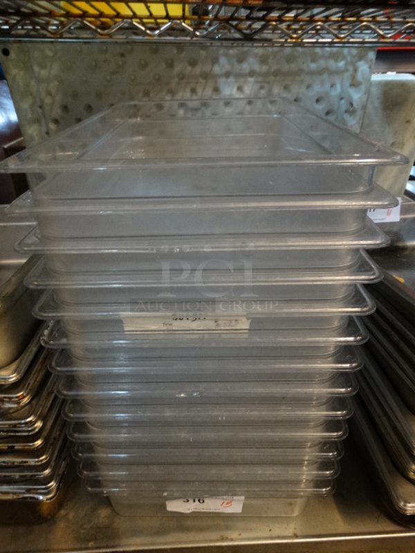 13 Poly Clear Full Size Drop In Bins. 1/1x4. 13 Times Your Bid! - Image 2 of 3