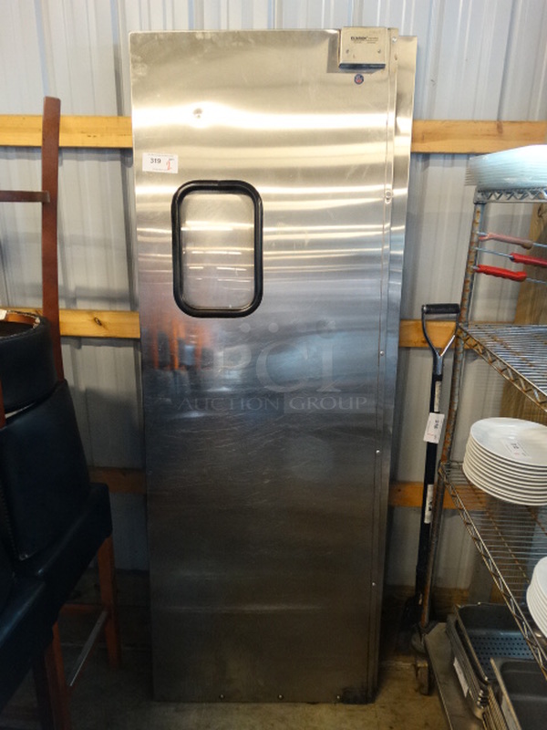 2 Eliason Stainless Steel Commercial Kitchen Doors. 29x3x83. 2 Times Your Bid!