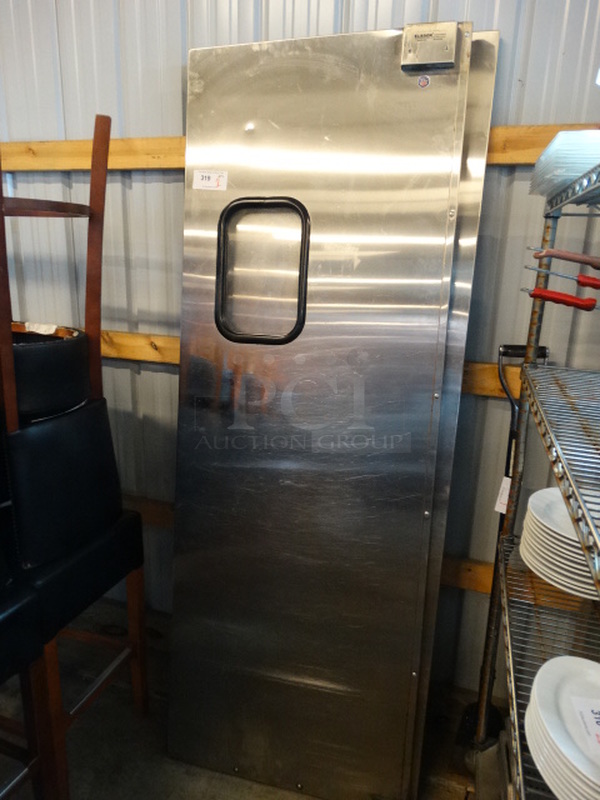 2 Eliason Stainless Steel Commercial Kitchen Doors. 29x3x83. 2 Times Your Bid! - Image 2 of 5