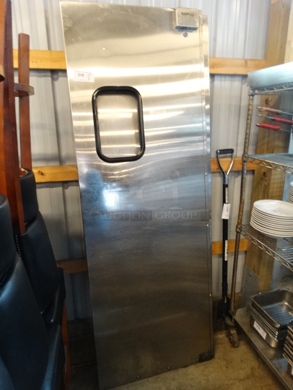 2 Eliason Stainless Steel Commercial Kitchen Doors. 29x3x83. 2 Times Your Bid! - Image 3 of 5