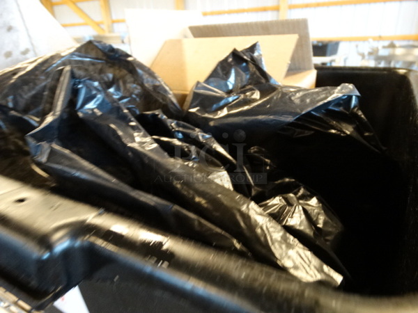All One Money! Lot of Black Plastic Bags in Bus Bin! 22x16x7 - Image 2 of 3