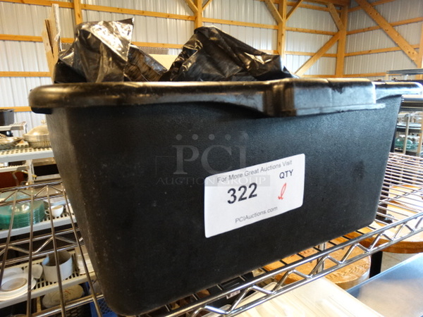 All One Money! Lot of Black Plastic Bags in Bus Bin! 22x16x7 - Image 3 of 3