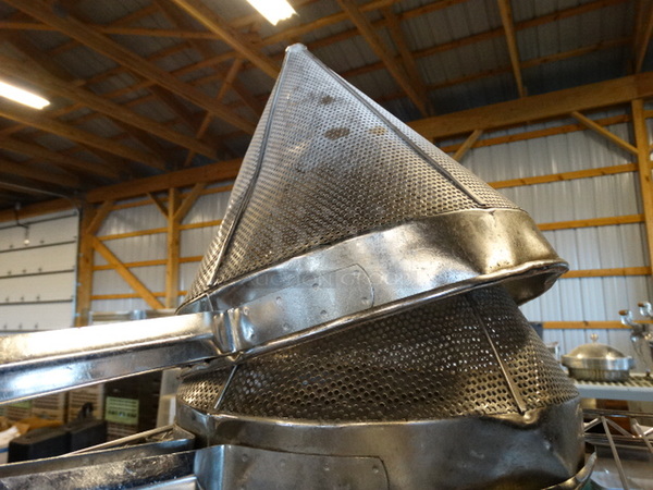 2 Metal China Cap Strainers. 21x12x12. 2 Times Your Bid! - Image 2 of 2