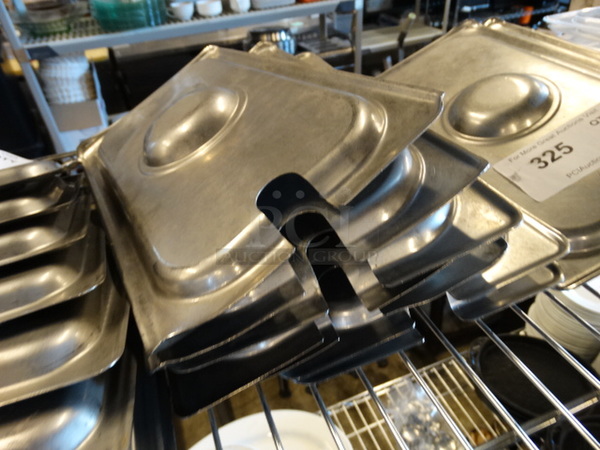 12 Stainless Steel 1/3 Size Drop In Bin Lids. 12 Times Your Bid! - Image 2 of 3