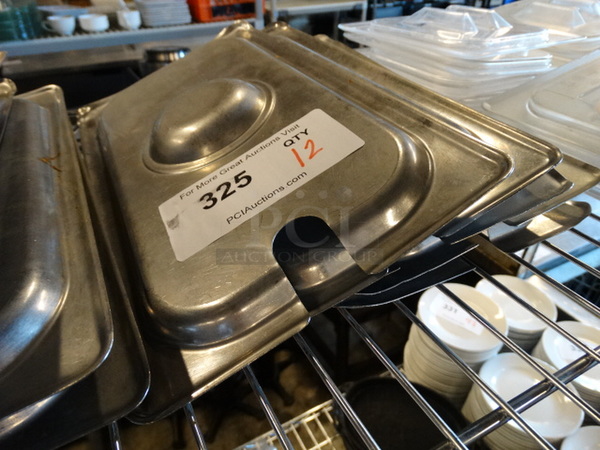 12 Stainless Steel 1/3 Size Drop In Bin Lids. 12 Times Your Bid! - Image 3 of 3