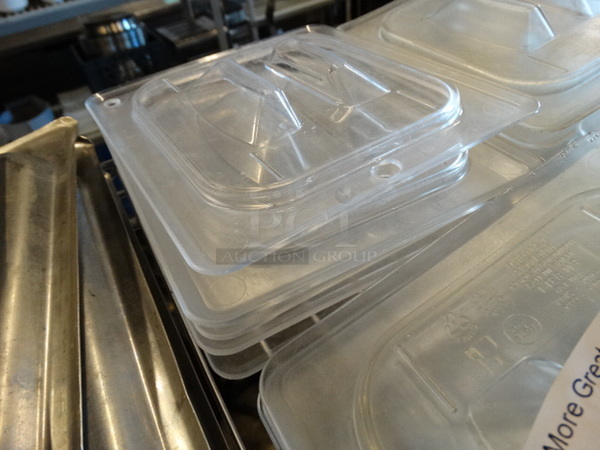 10 Poly Clear 1/6 Size Drop In Bin Lids. 10 Times Your Bid! - Image 2 of 2