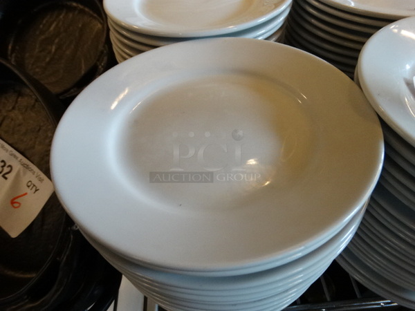 40 White Ceramic Plates. 6.5x6.5x0.5. 40 Times Your Bid! - Image 2 of 3