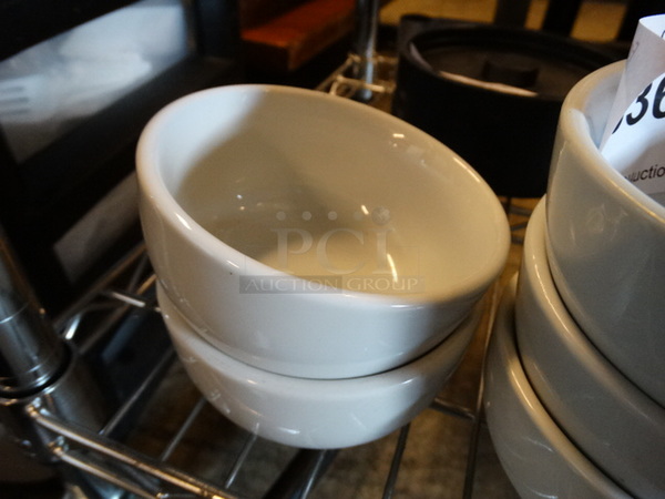 5 White Ceramic Bowls. 4.5x4.5x2. 5 Times Your Bid! - Image 2 of 2