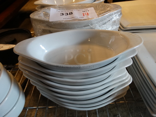19 White Ceramic Single Serving Casserole Dishes. 8.5x4x1.5. 19 Times Your Bid! - Image 1 of 3