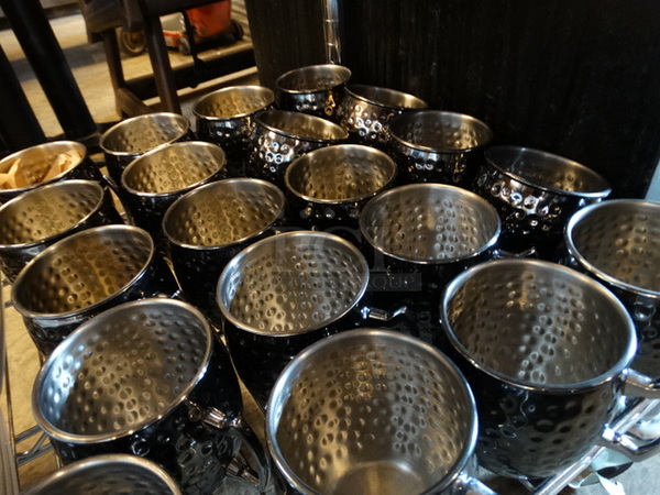 20 Metal Mugs. 4.5x3.5x4. 20 Times Your Bid! - Image 3 of 3