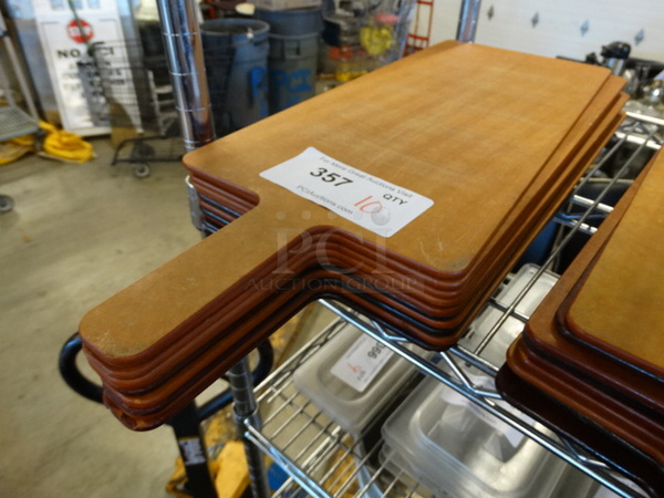 10 Brown Bread Cutting Board /  Peels. 23x8. 10 Times Your Bid!