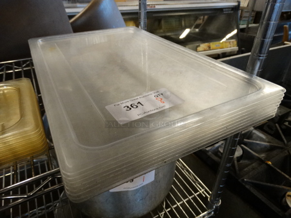 8 Poly Clear Full Size Drop In Bin Lids. 8 Times Your Bid! - Image 2 of 2