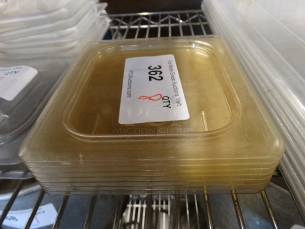 8 Poly 1/6 Size Drop In Bin Lids. 8 Times Your Bid! - Image 1 of 3