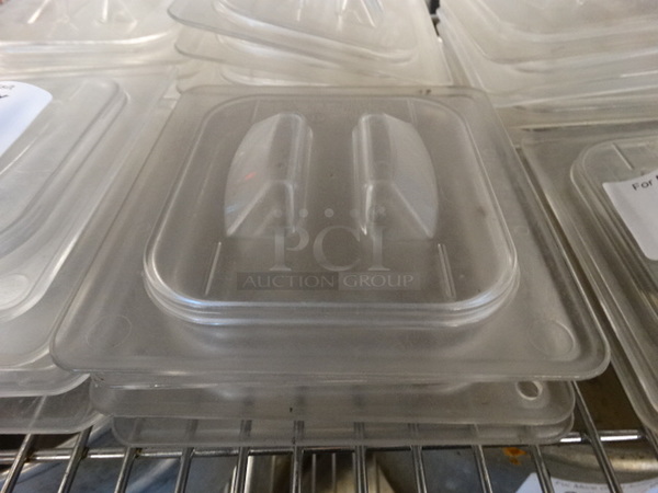 10 Poly Clear 1/6 Size Drop In Bin Lids. 10 Times Your Bid!