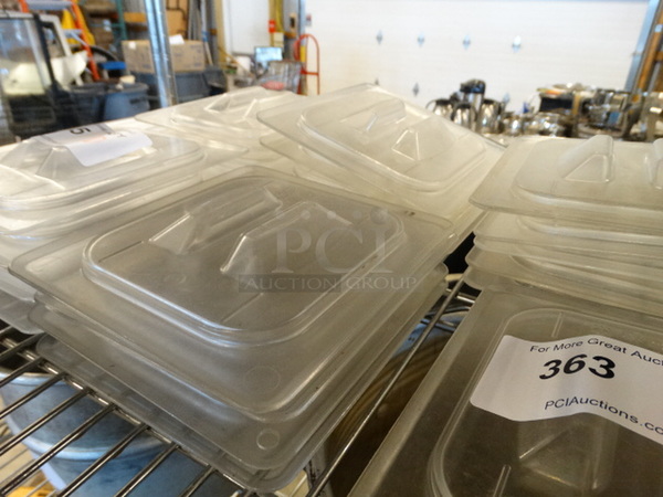 7 Poly Clear 1/6 Size Drop In Bin Lids. 7 Times Your Bid! - Image 2 of 2