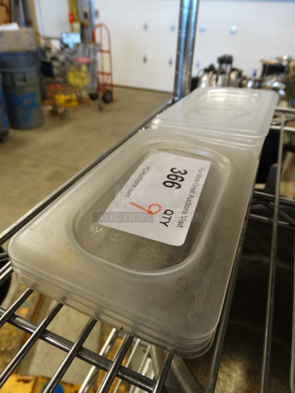 9 Poly Clear 1/9 Size Drop In Bin Lids. 9 Times Your Bid! - Image 2 of 2