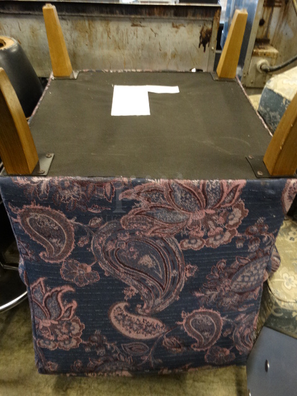 4 Chairs; 2 Green/Blue Pattern, 2 Purple Pattern. 24x26x32, 22x22x32. 4 Times Your Bid! - Image 3 of 3