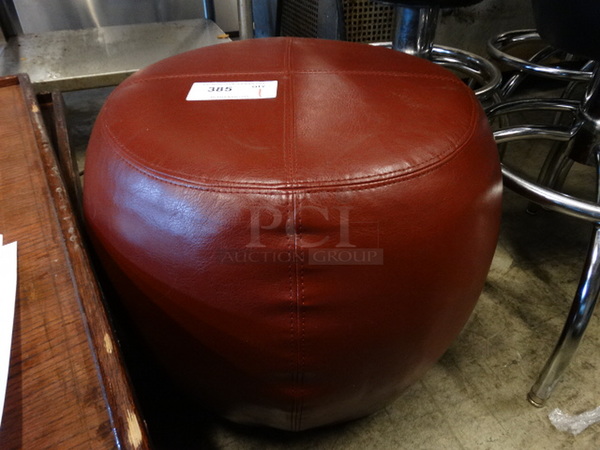 Red Cushion Footrest. 21x21x17  - Image 1 of 3