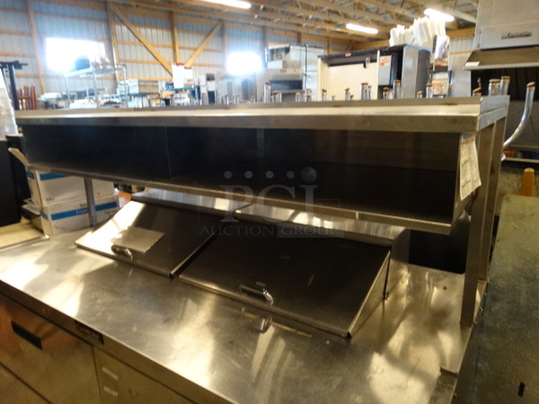 GREAT! 2009 Delfield Model UCD4464N-12-DDS Stainless Steel Commercial Sandwich Salad Prep Table Bain Marie Mega Top w/ Overshelf and 4 Drawers on Commercial Casters. 115 Volts, 1 Phase. 97x42x53. Cannot Test Due To Cut Cord - Image 3 of 8